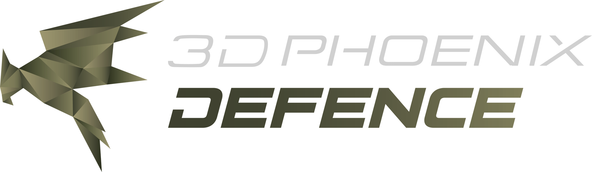 3D PHOENIX DEFENCE LOGO poziome jasne